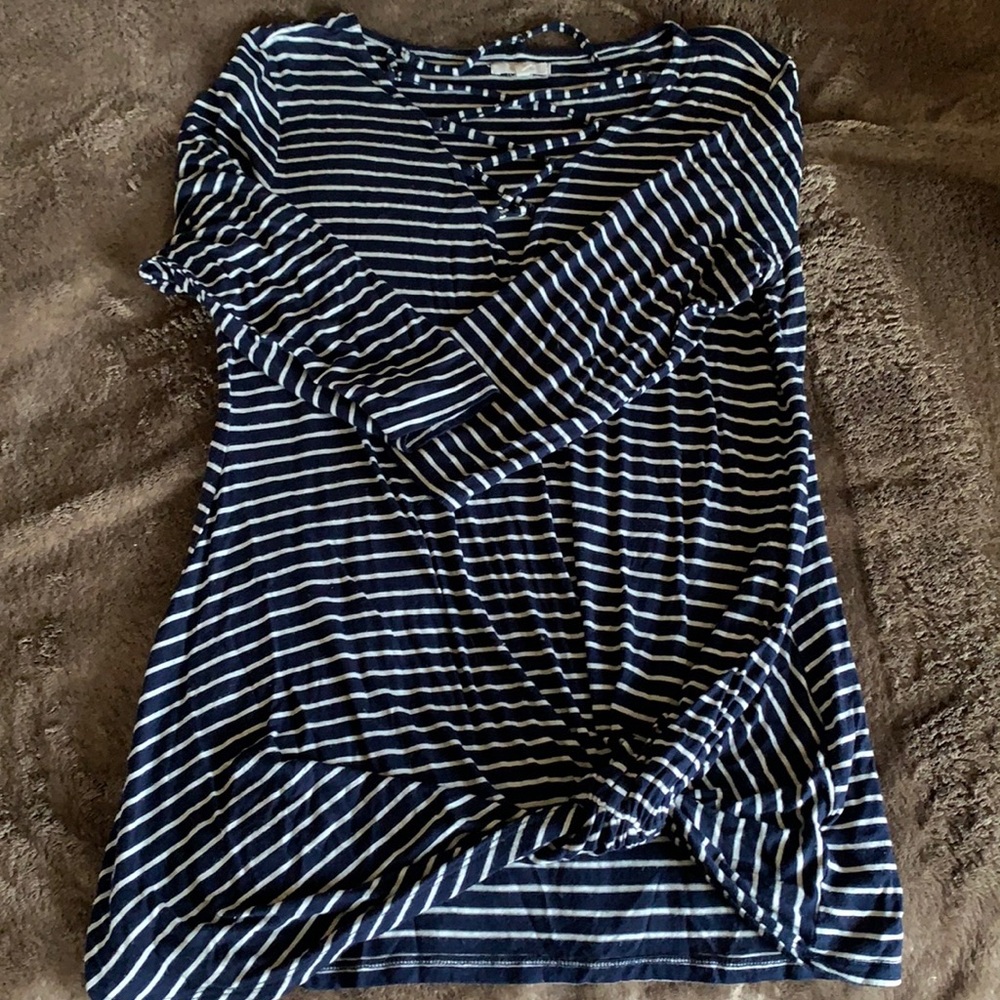 blue long sleeve